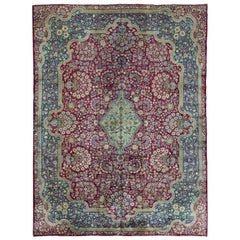 Tapis persan vintage de Kerman, vers 1940