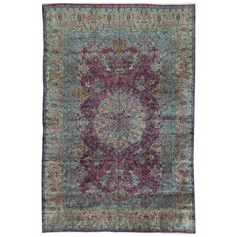 Vintage Persian Kerman Rug, circa 1940 For Sale at 1stDibs