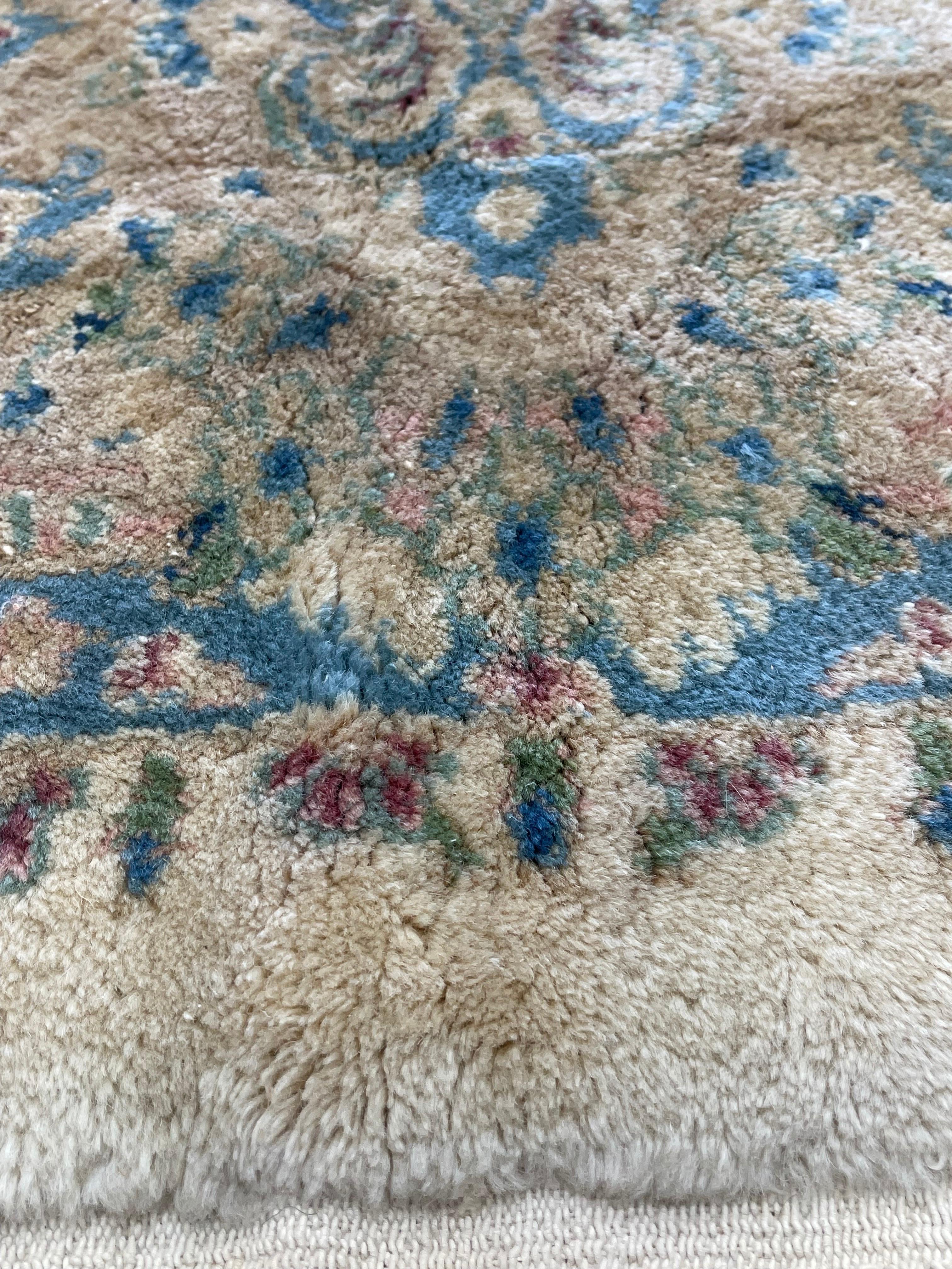 Hand-Knotted Vintage Persian Kerman Rug Exceptional For Sale