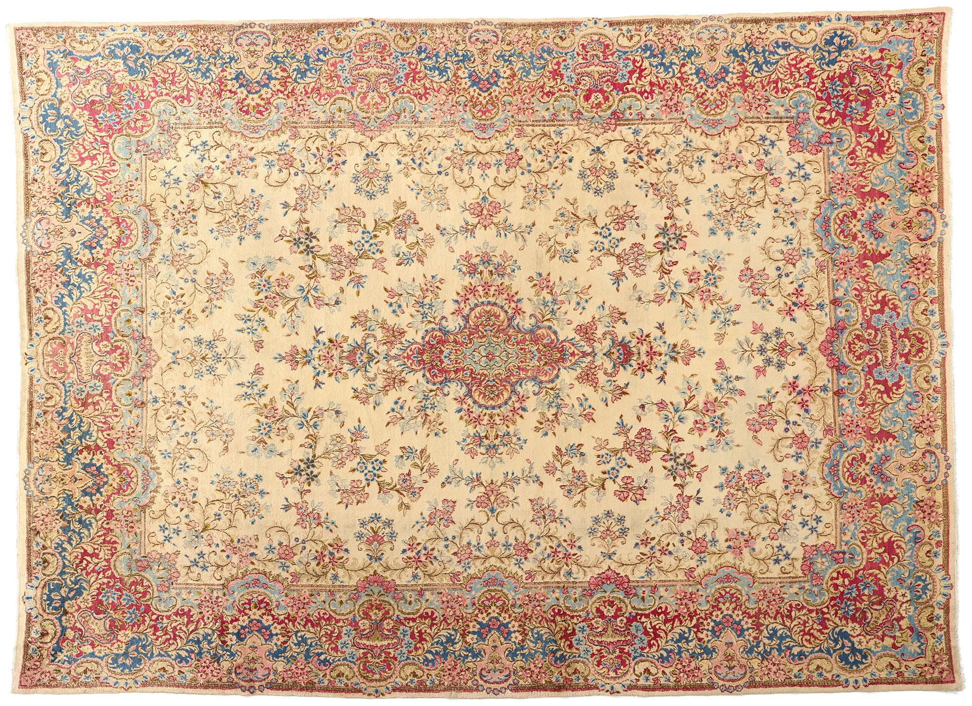 Persischer Kerman-Teppich, Vintage im Angebot 3