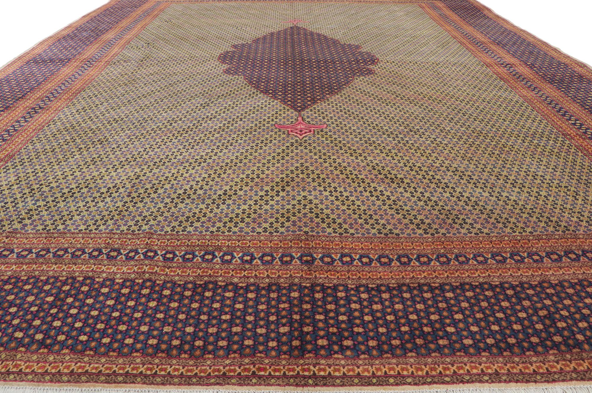 Persischer Kerman-Teppich (Handgeknüpft) im Angebot