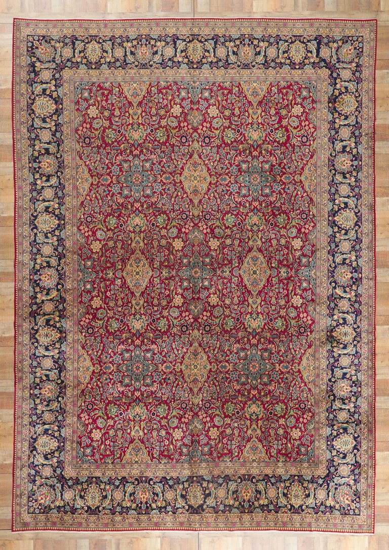 Vintage Persian Kerman Rug For Sale at 1stDibs