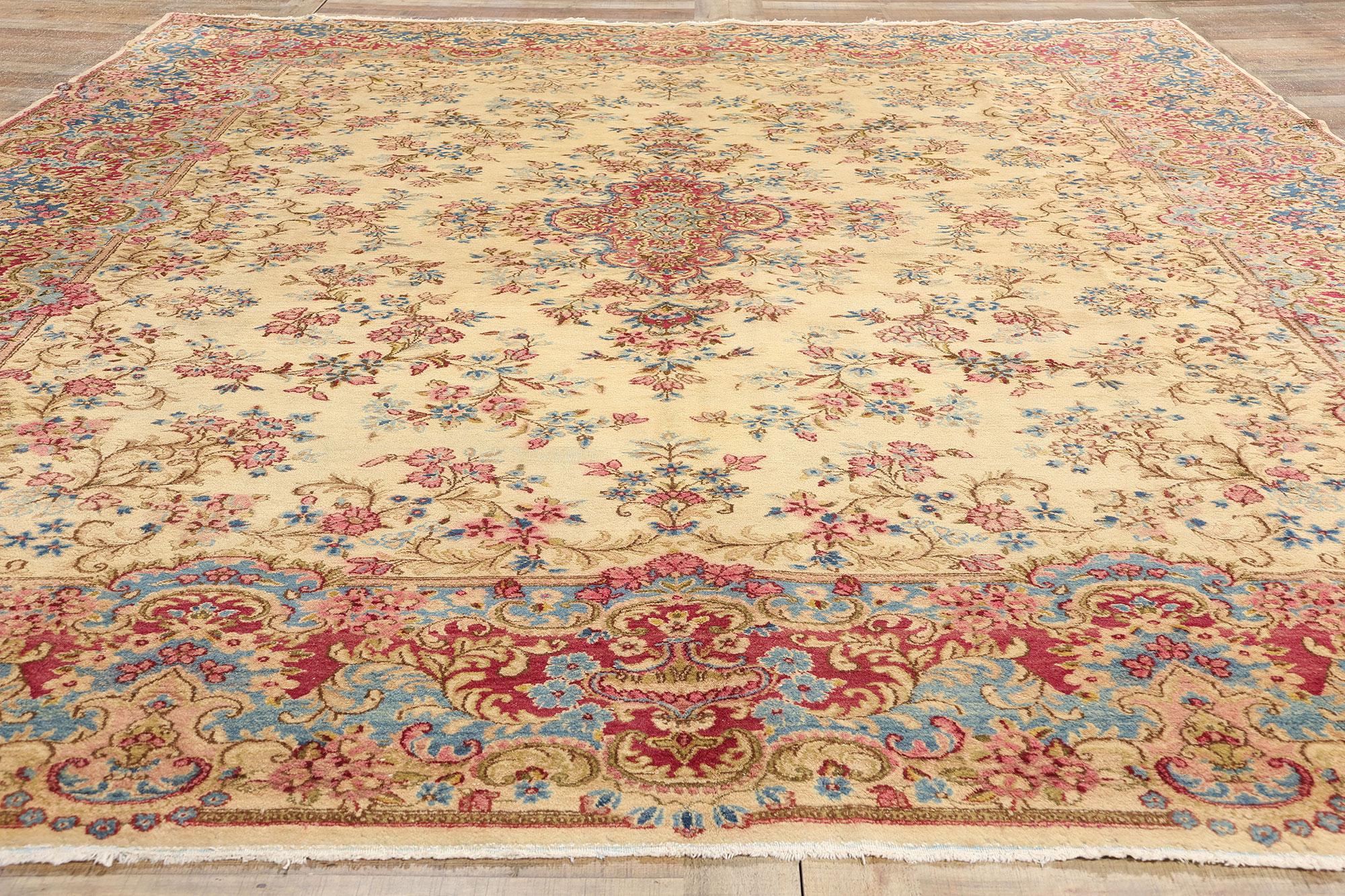 Persischer Kerman-Teppich, Vintage im Angebot 1