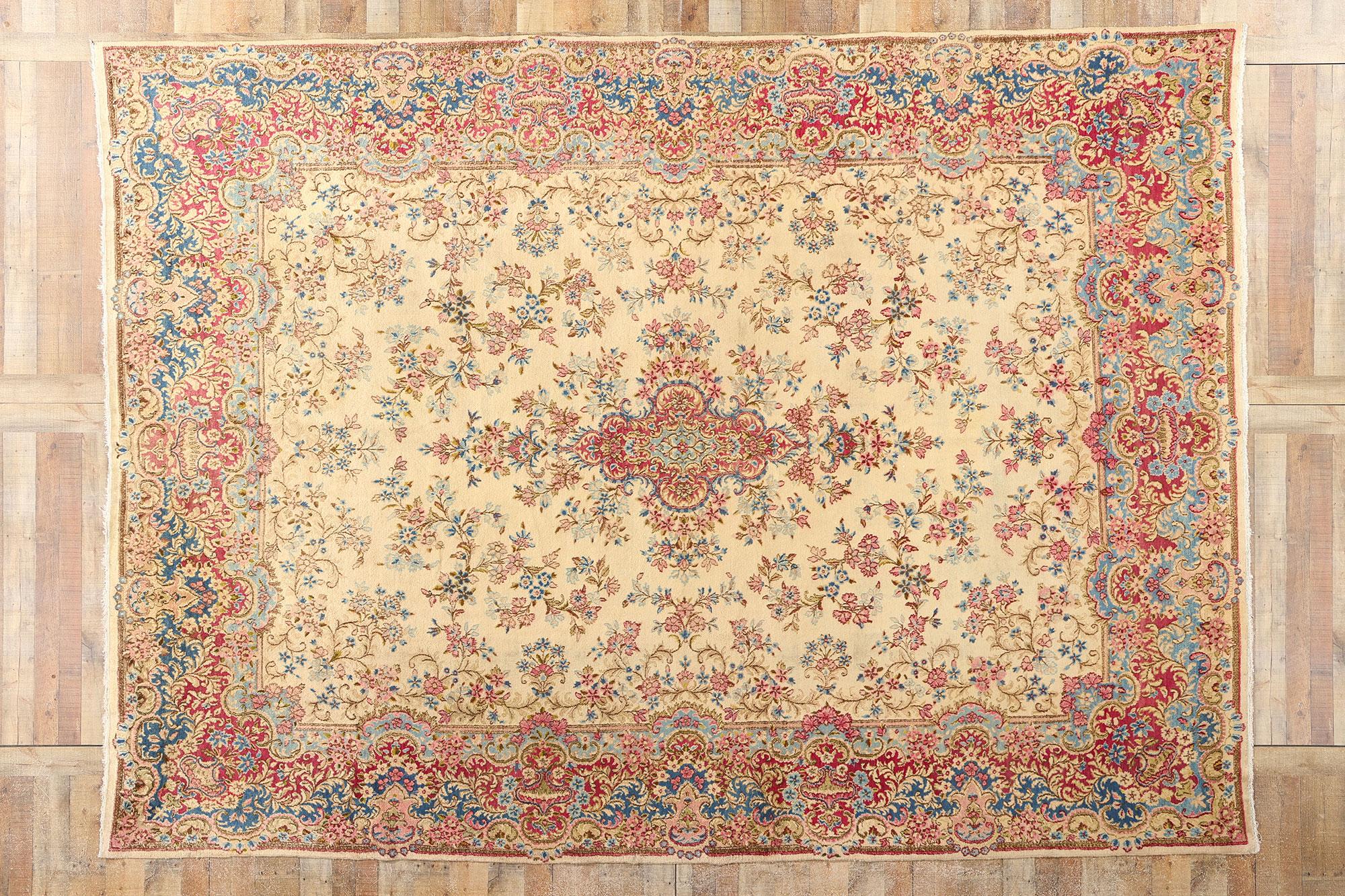Persischer Kerman-Teppich, Vintage im Angebot 2