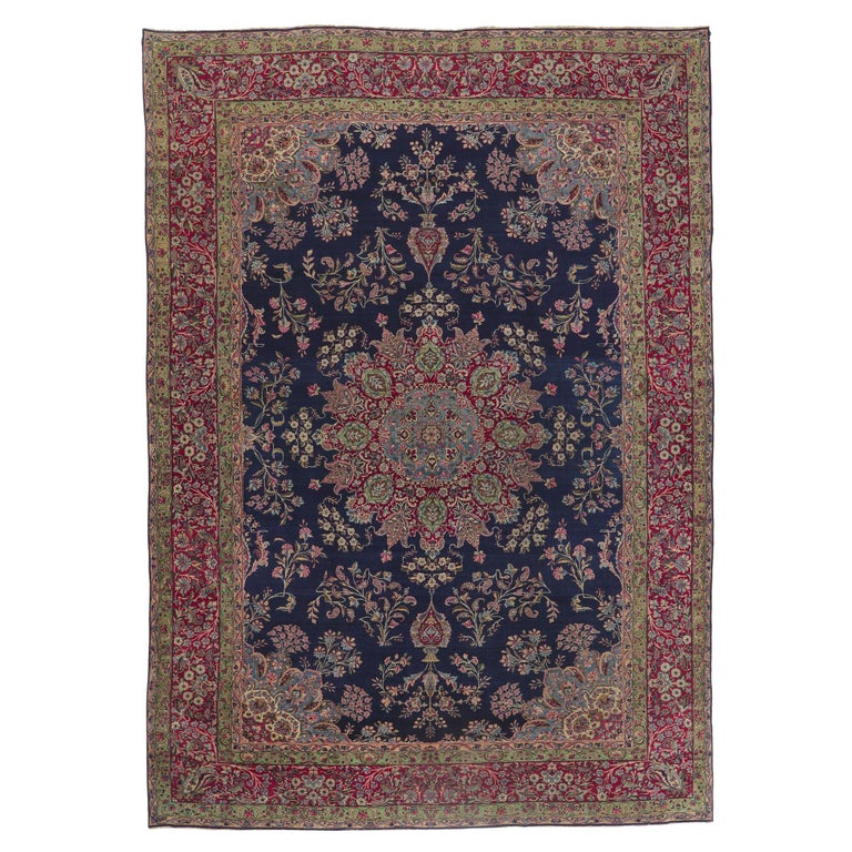 Vintage Persian Kerman Rug For Sale at 1stDibs