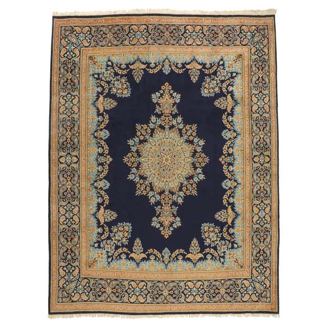 Magnificent Persian Kerman Tree of Life Rug at 1stDibs