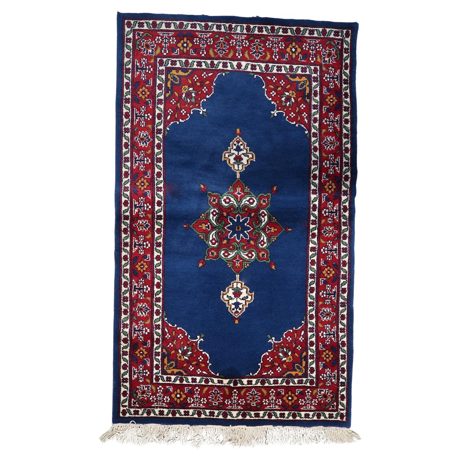 Tappeto persiano vintage Kerman, lana fatta a mano, 3 ft 1 in x 5 ft 2 in, anni 
60 - 1C1203 in vendita