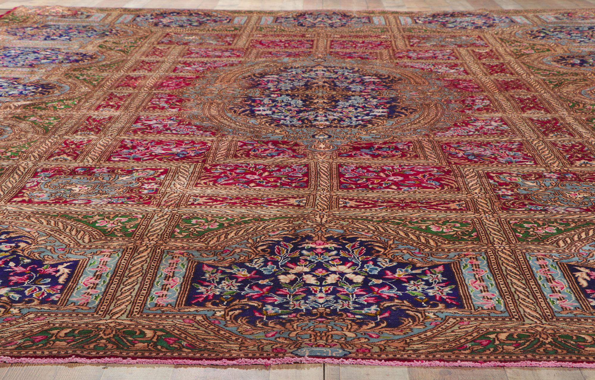 Persischer Kerman-Teppich im französischen Dekadent-Stil, Hotel-Lobby-Stil im Angebot 2