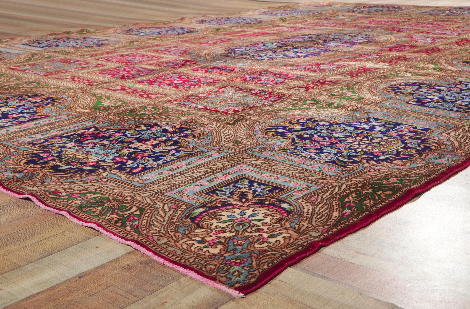 Persischer Kerman-Teppich im französischen Dekadent-Stil, Hotel-Lobby-Stil im Angebot 1