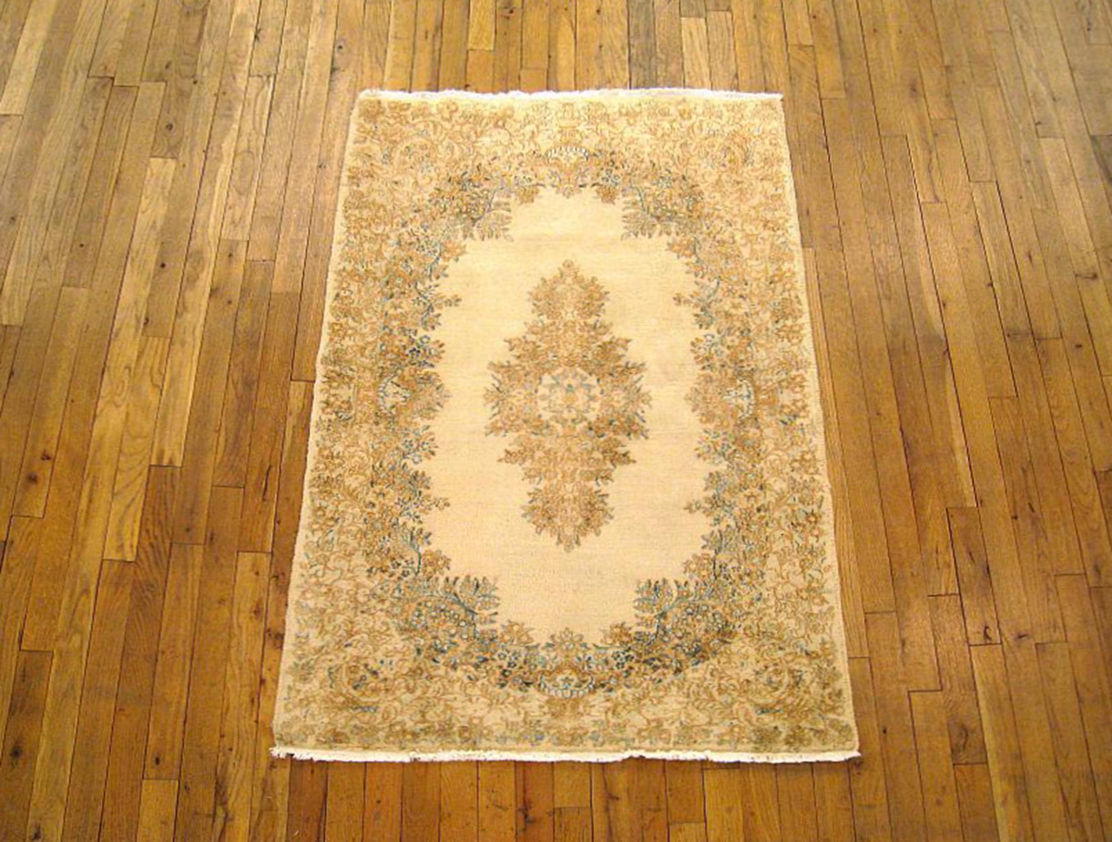 A vintage Persian Kerman rug, circa 1930, size: 5'0