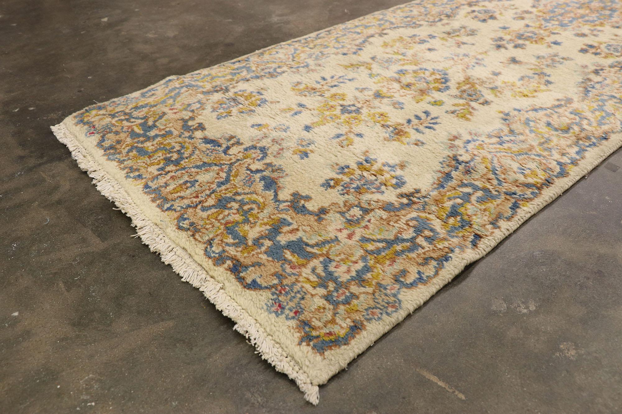 Vintage Persian Kerman Rug Carpet Runner, 02'06 x 19'03 For Sale 4