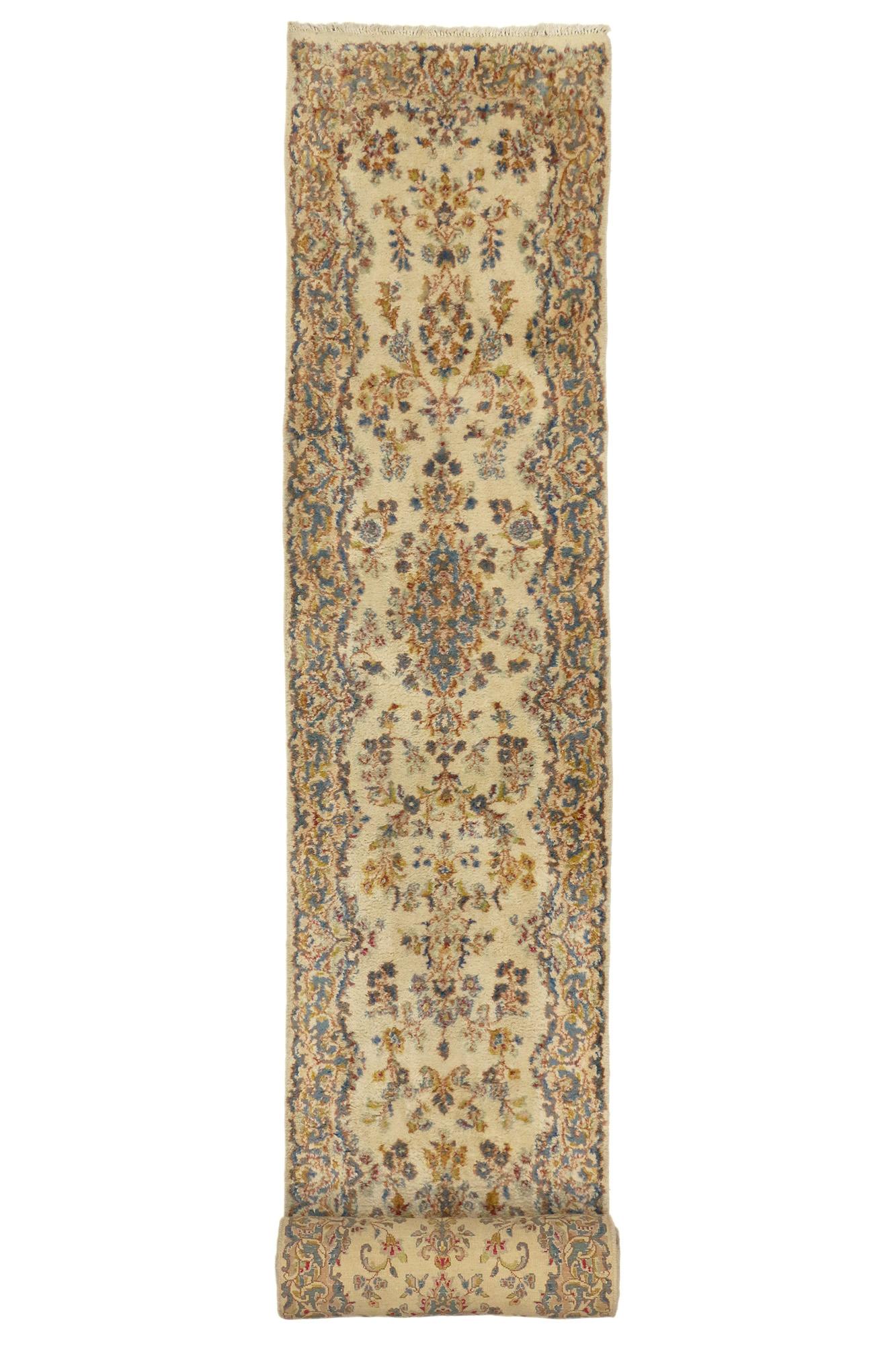 20th Century Vintage Persian Kerman Rug Carpet Runner, 02'06 x 19'03 For Sale