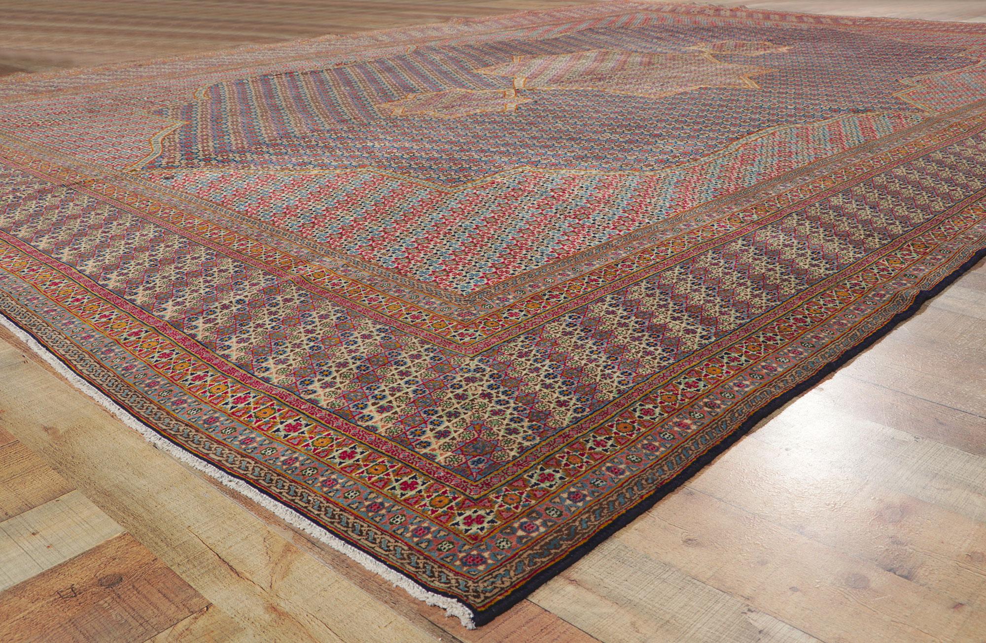1950's Rashid Farrokhi Persisch Kerman Teppich (Wolle) im Angebot