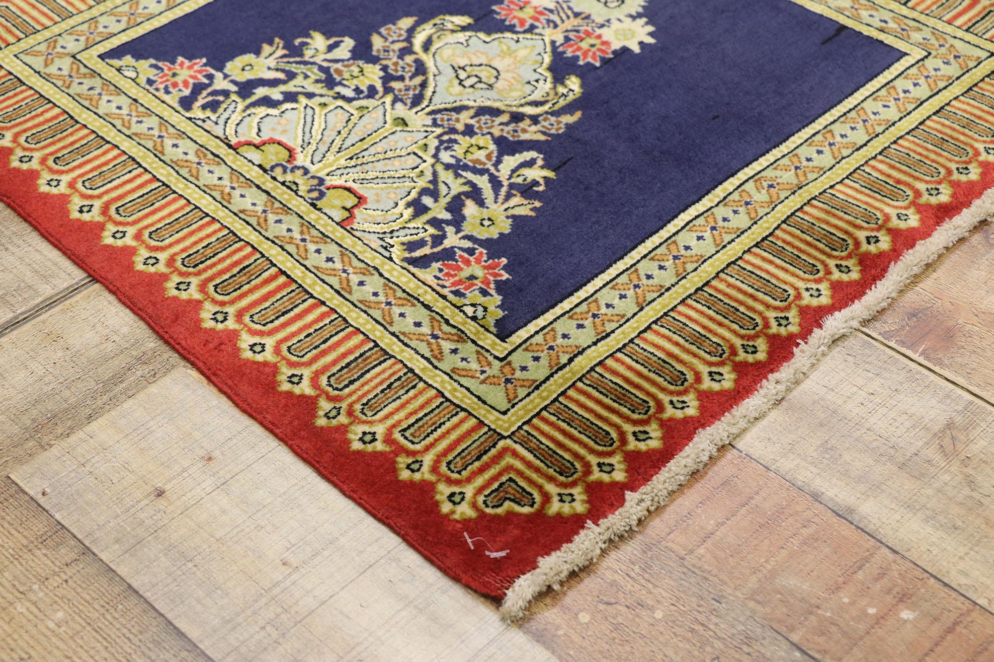 20th Century Vintage Persian Kerman Rug with Neoclassical Style For Sale
