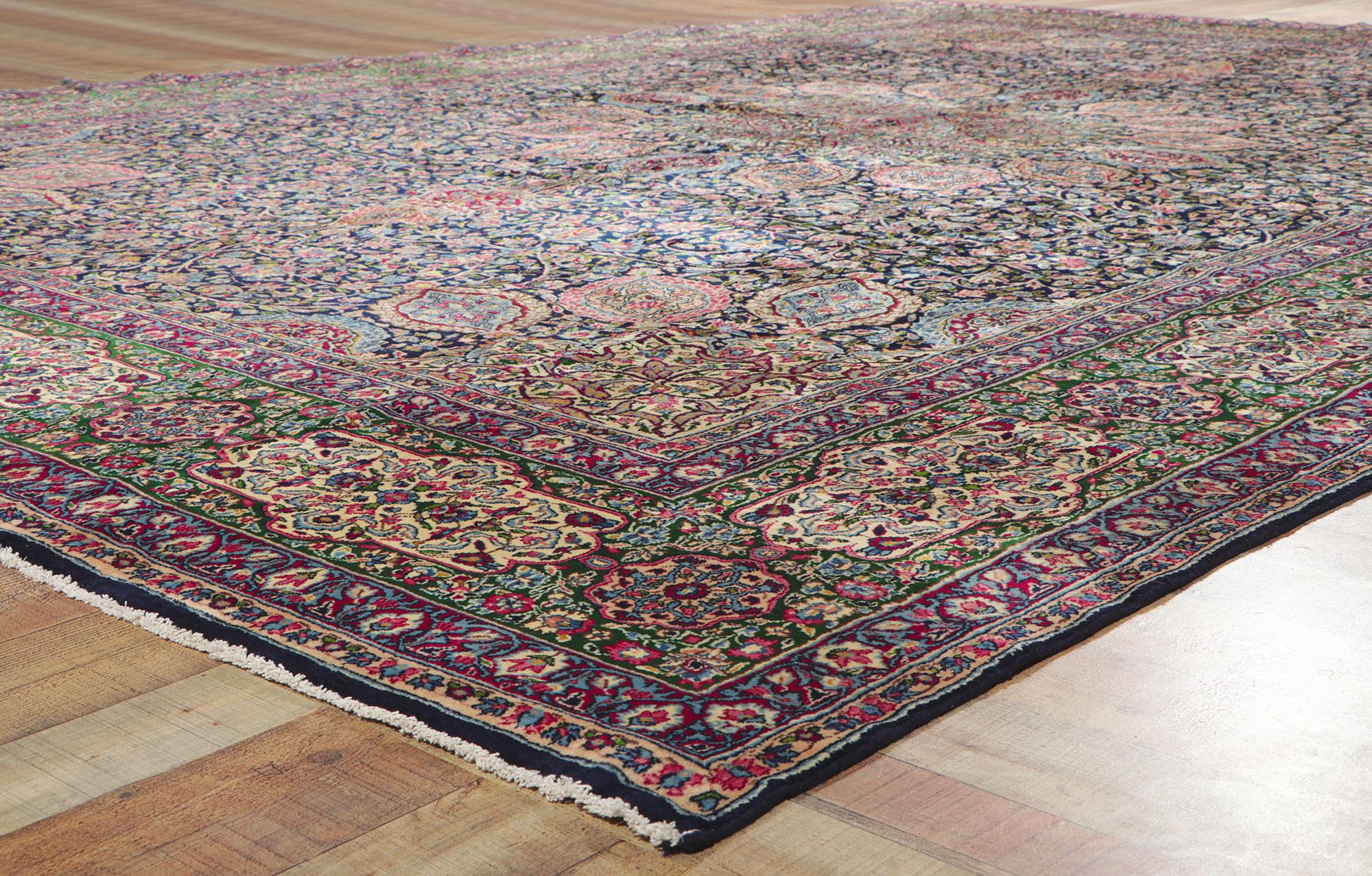 Persischer Kirman-Teppich von 1960, 11'02 x 16'03 (20. Jahrhundert) im Angebot