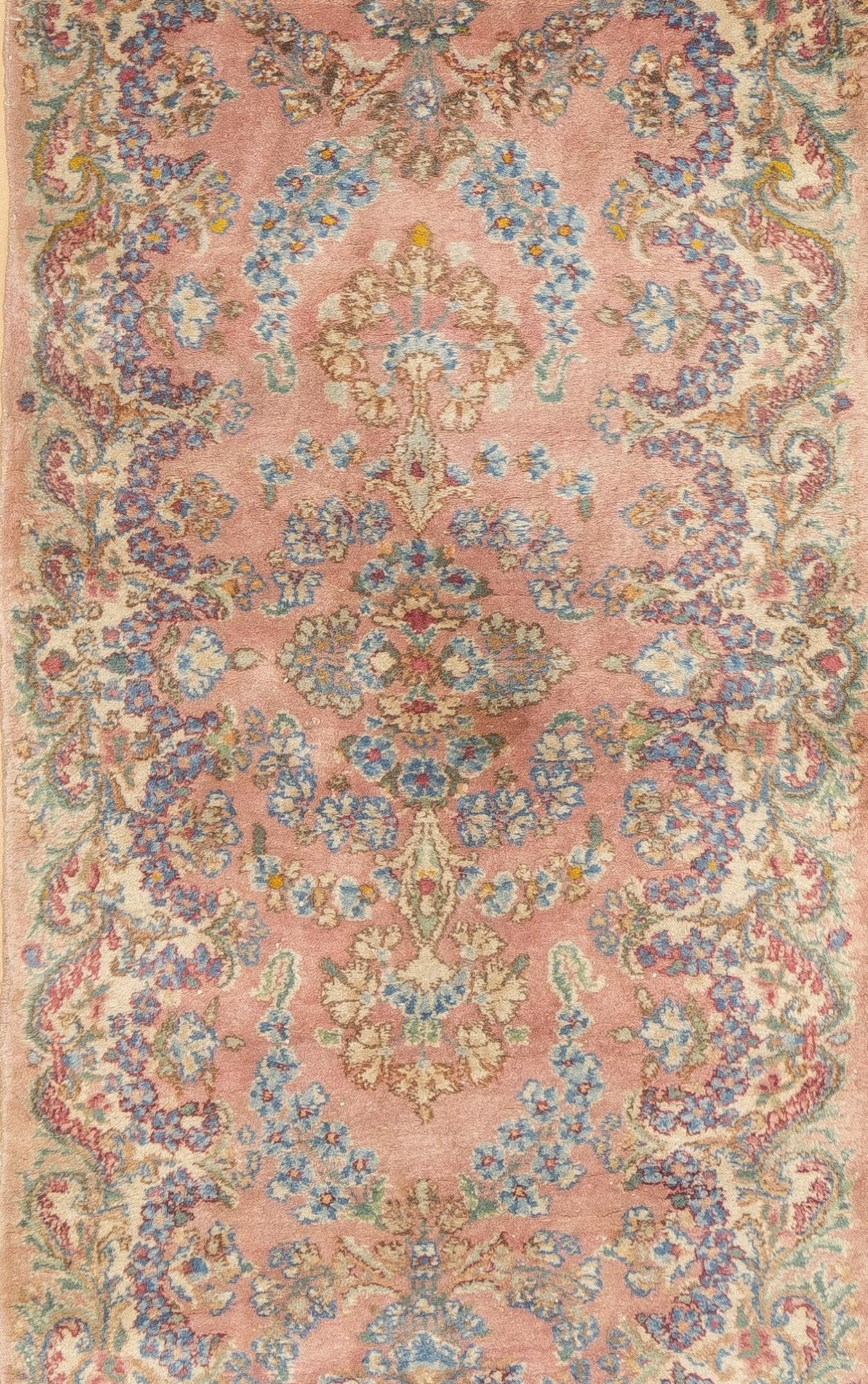 Persischer Kerman-Läufer im Vintage-Stil 2'5