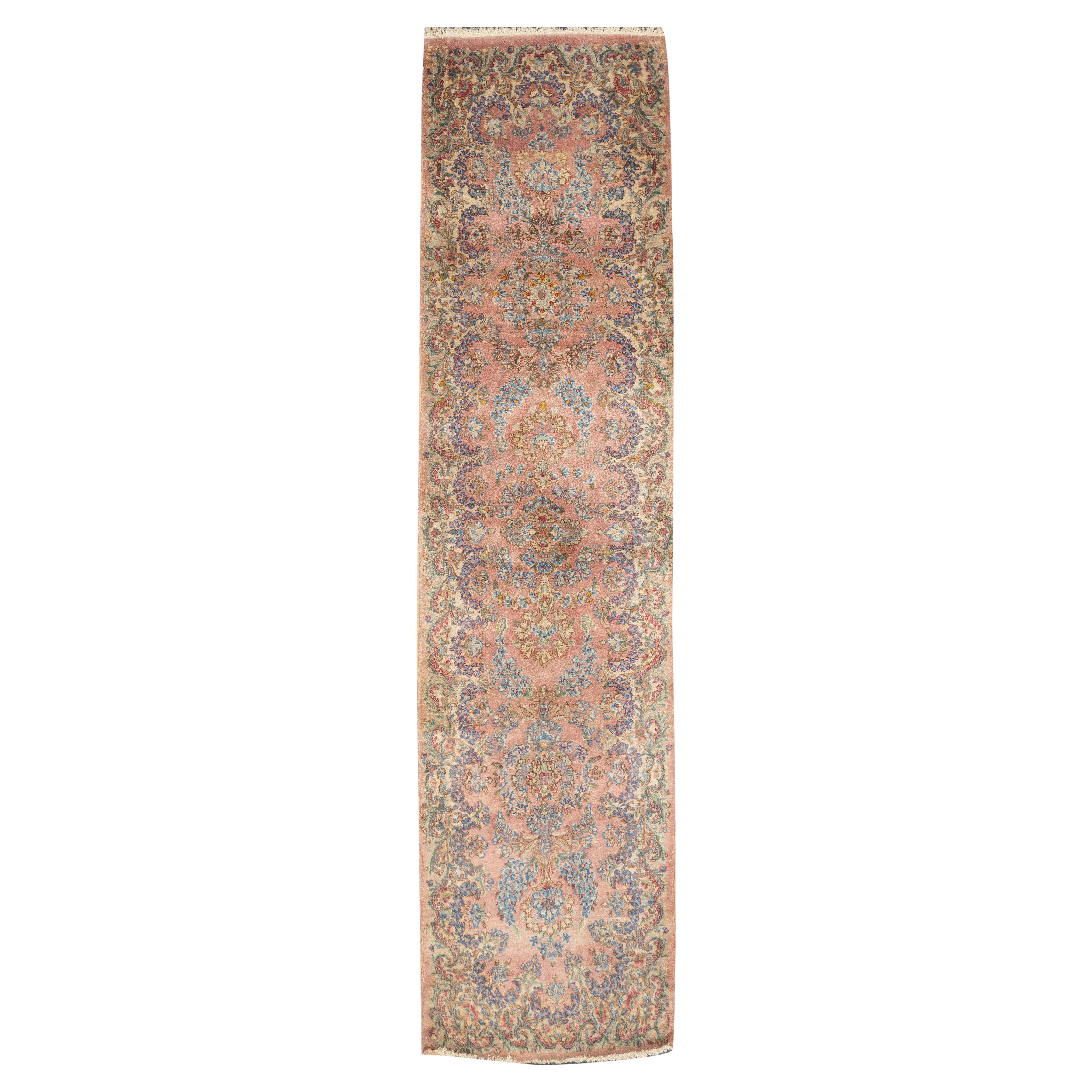 Vintage Persian Kerman Runner 2'5" x 9'3"