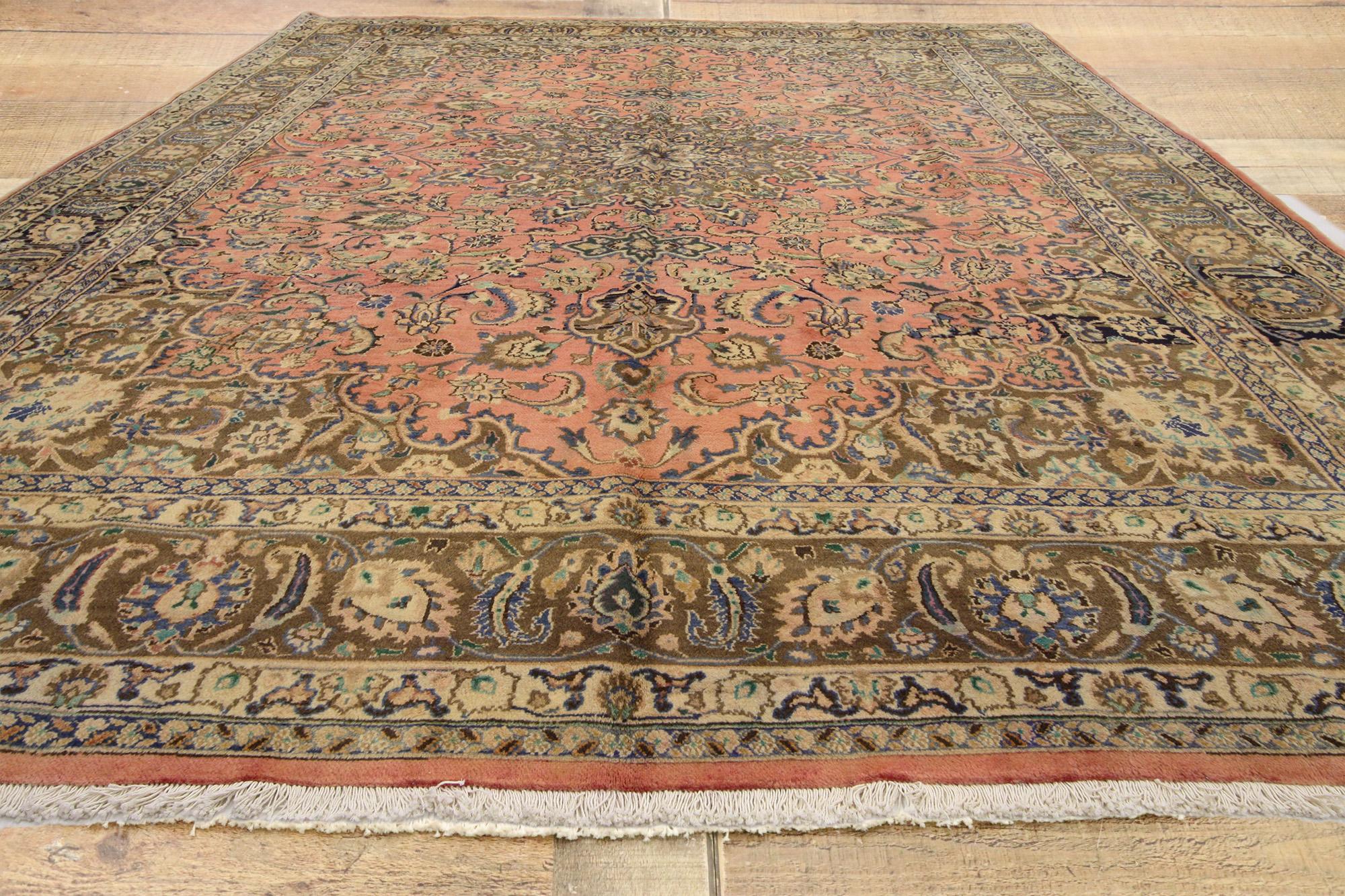 Tapis persan Khorassan vintage de style traditionnel en vente 1