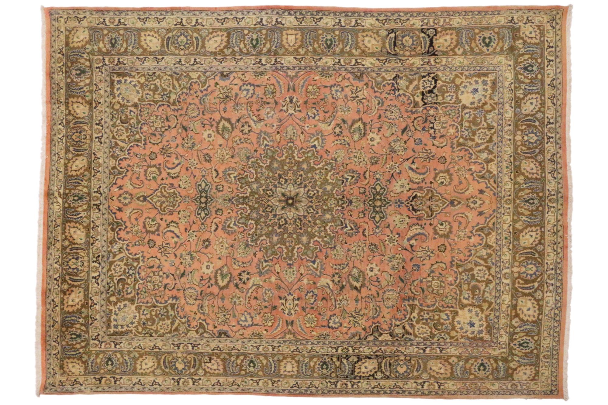 Tapis persan Khorassan vintage de style traditionnel en vente 3