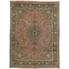 Vintage Persian Khorassan Area Rug with Traditional Style