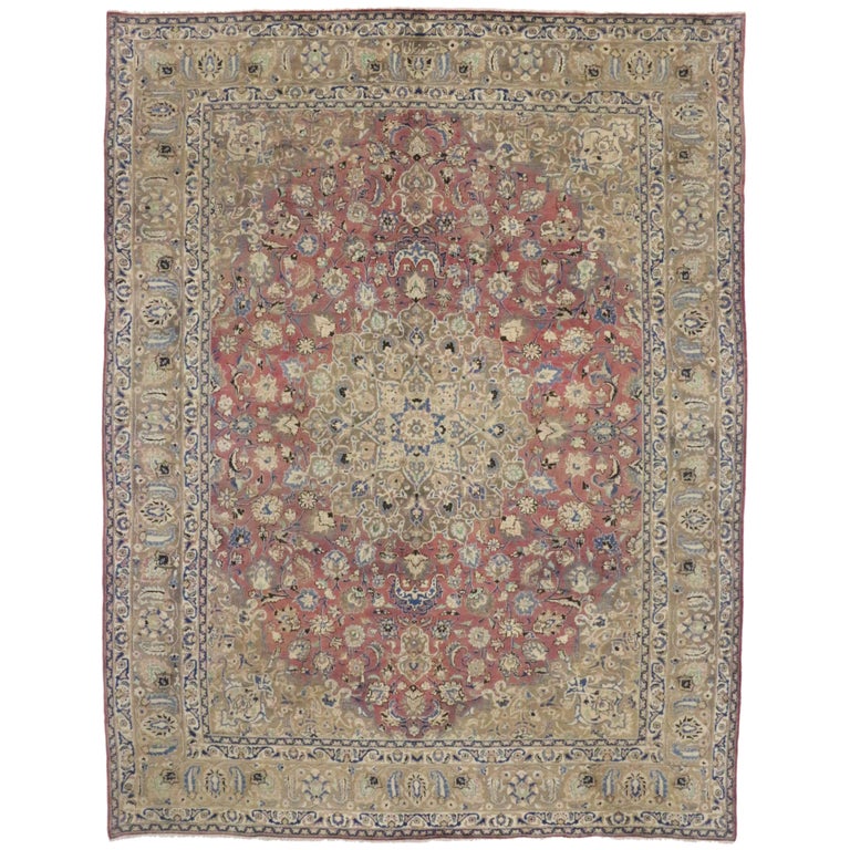 Muted Vintage Area Rug - 152 For Sale on 1stDibs | muted area rugs