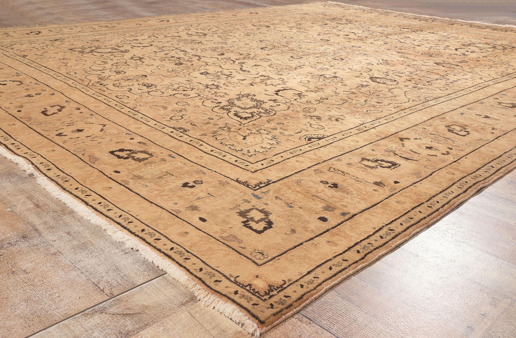 Vintage Persian Khorassan Rug, Relaxed Elegance Meets Traditional Sensibility For Sale 1