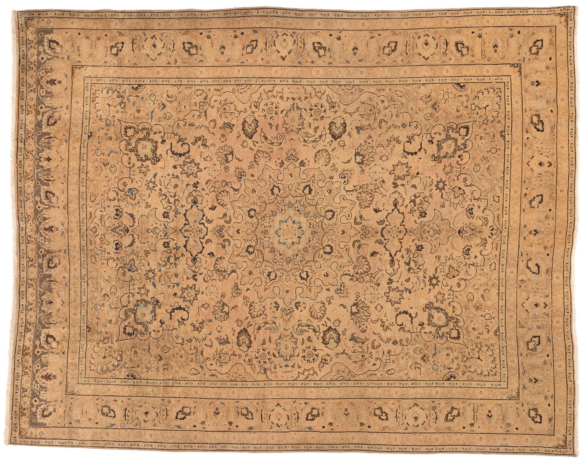 Vintage Persian Khorassan Rug, Relaxed Elegance Meets Traditional Sensibility For Sale 4