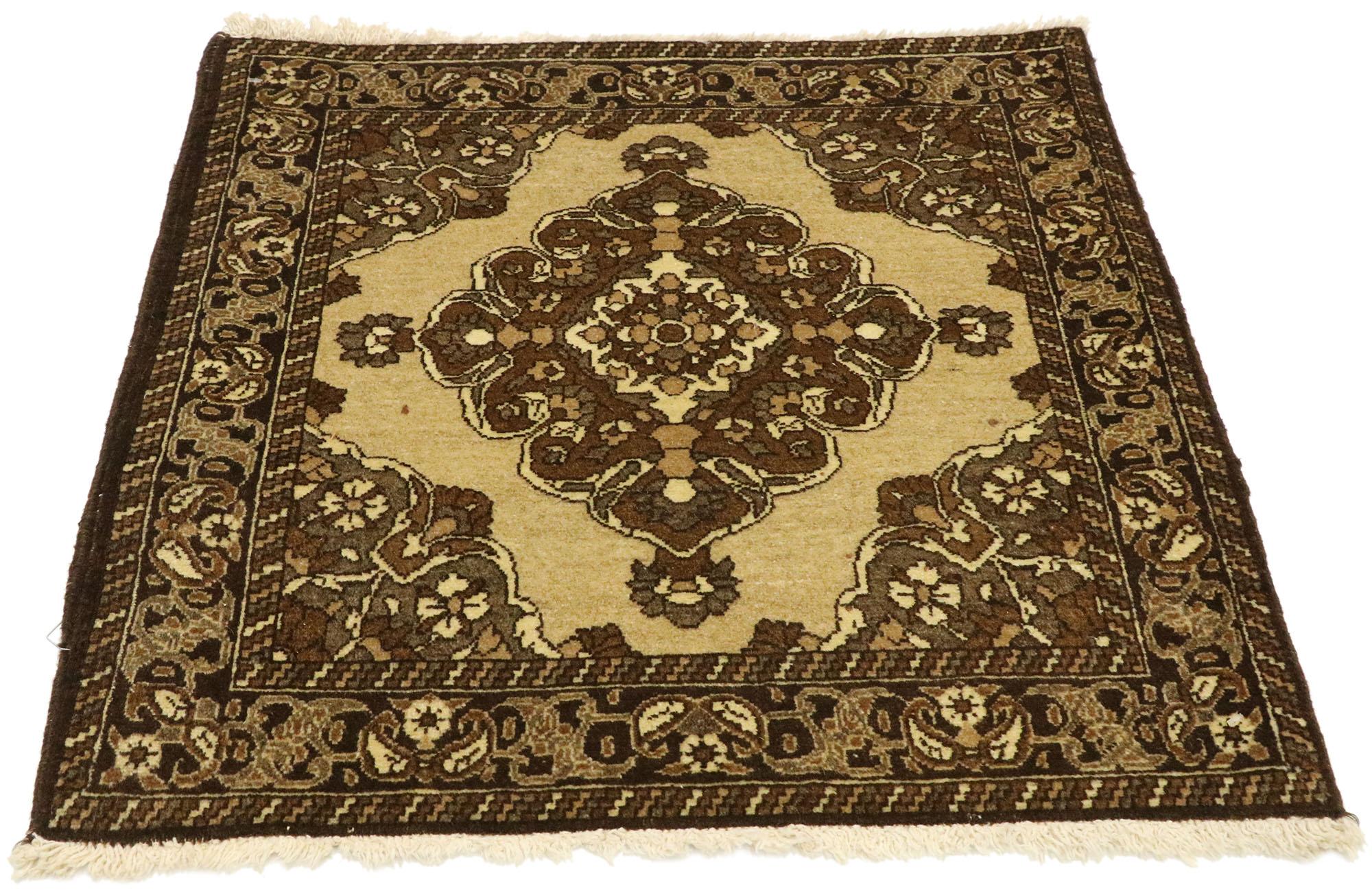 Hand-Knotted Vintage Persian Khorassan Rug For Sale