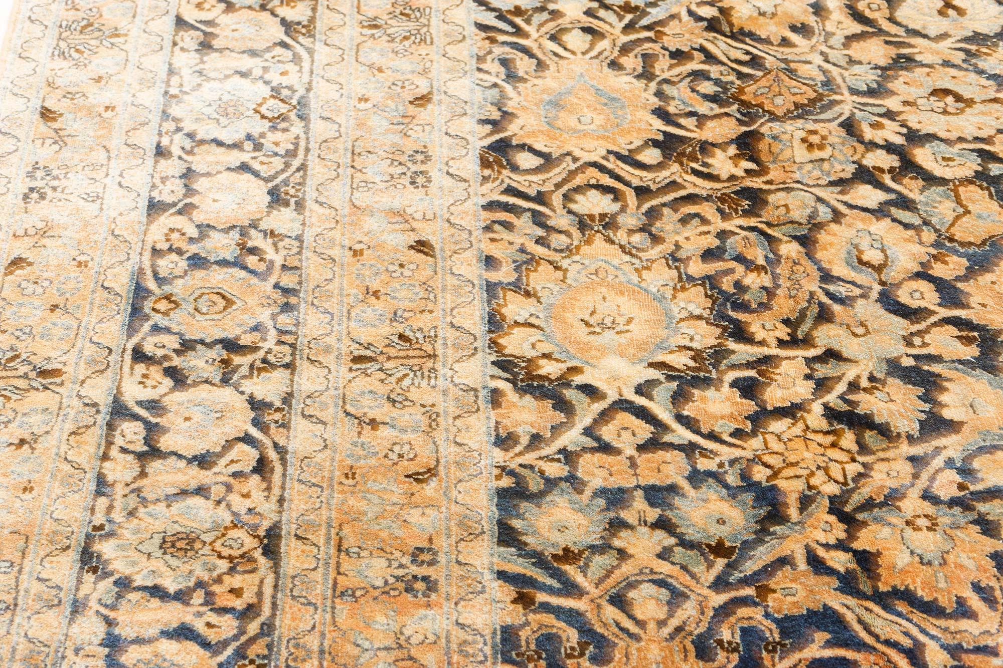 Vintage Persian Khorassan Handmade Wool Rug In Good Condition For Sale In New York, NY