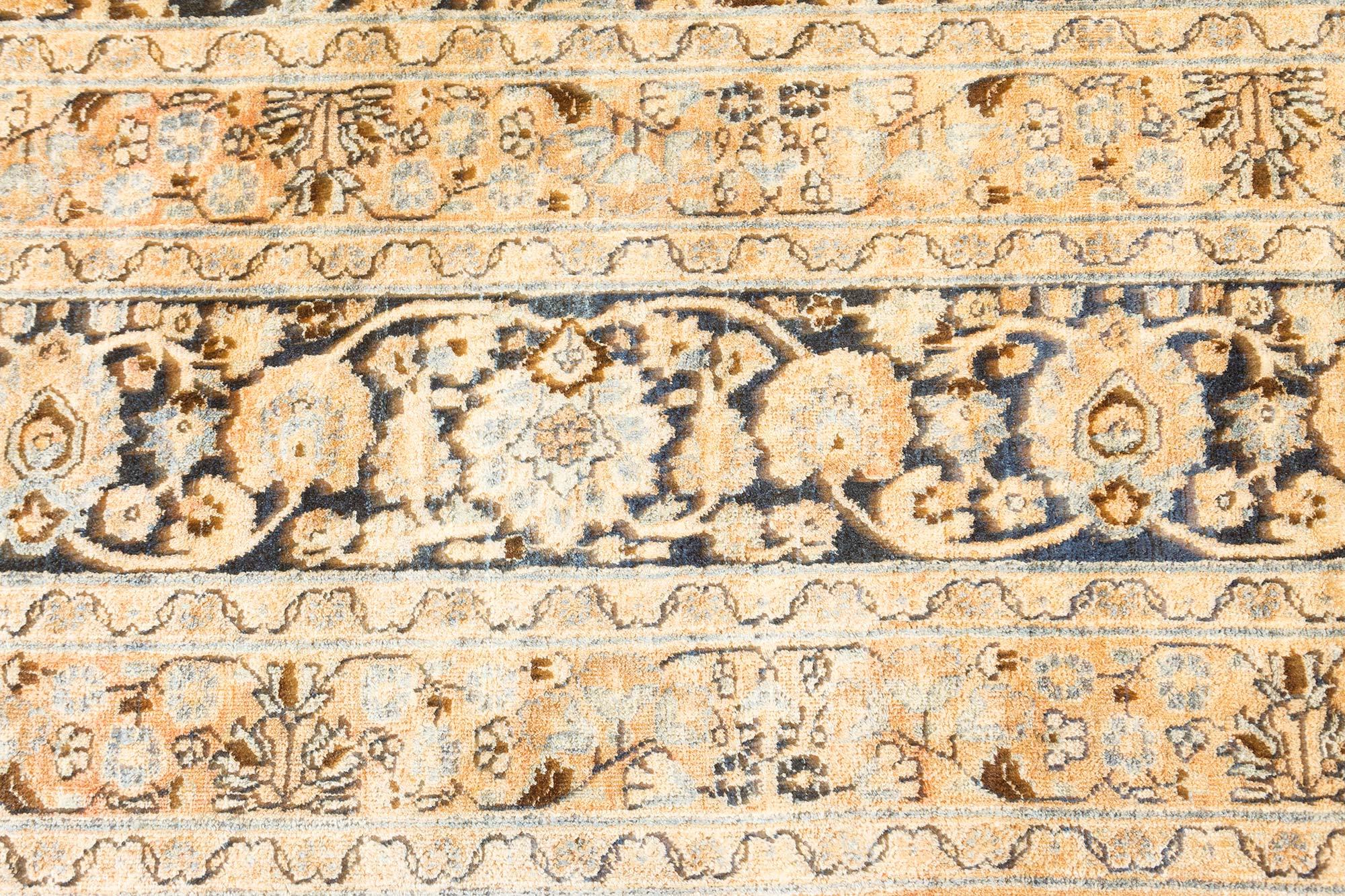 Vintage Persian Khorassan Handmade Wool Rug For Sale 1