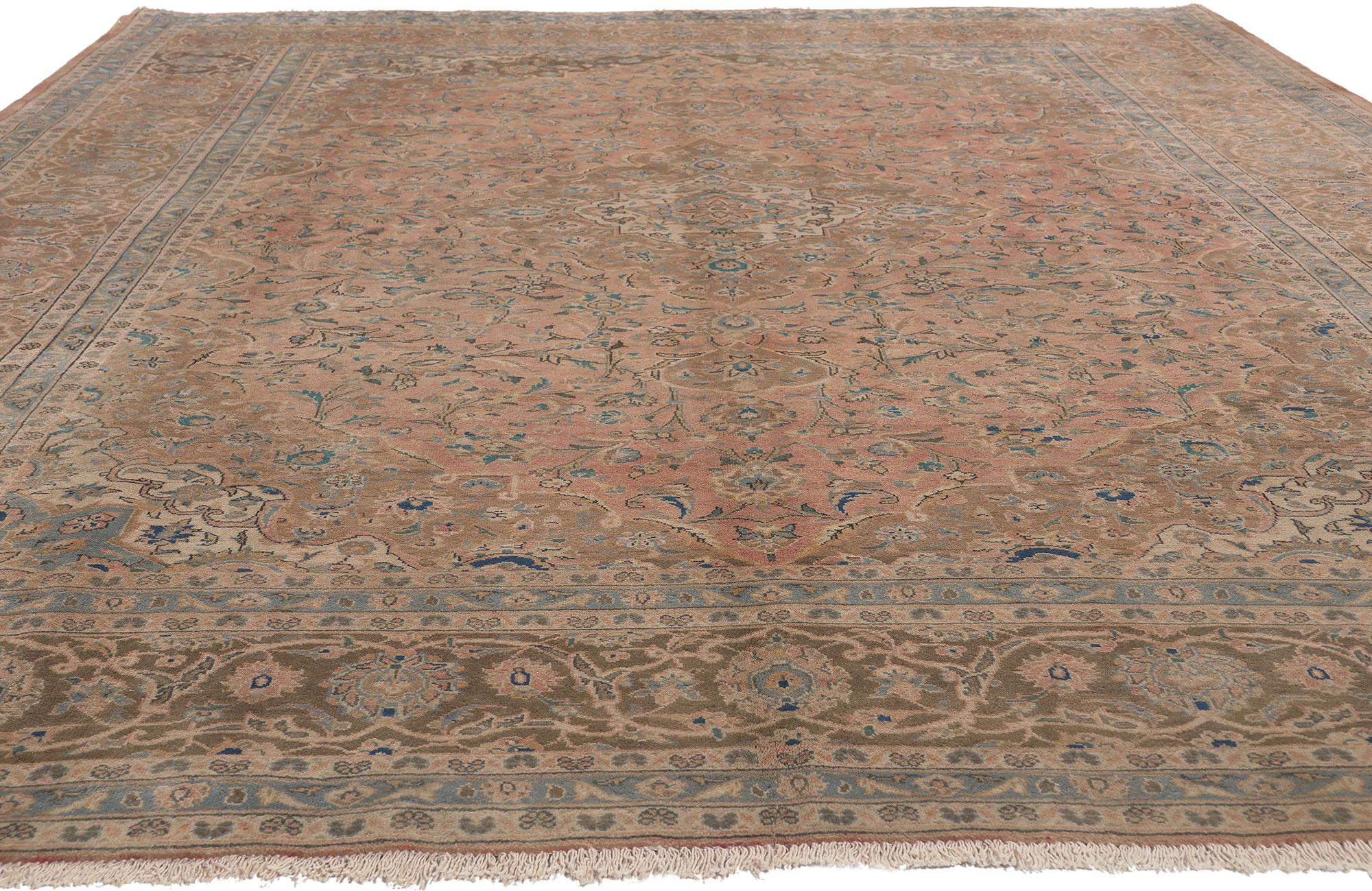 Vintage Persian Khorassan Rug, Warm Decadence Meets Nostalgic Charm  For Sale 2