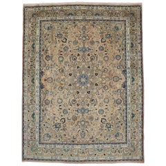 Vintage Persian Khorassan Rug with Traditional Style