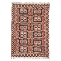 Vintage Persian Kilim Gallery Rug with Tribal Style