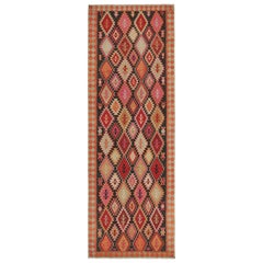 Vintage Persian Kilim in Brown with Vibrant Medallion Patterns by Rug & Kilim