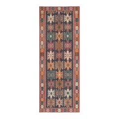 Vintage Persian Kilim in Polychromatic Geometric Patterns by Rug & Kilim