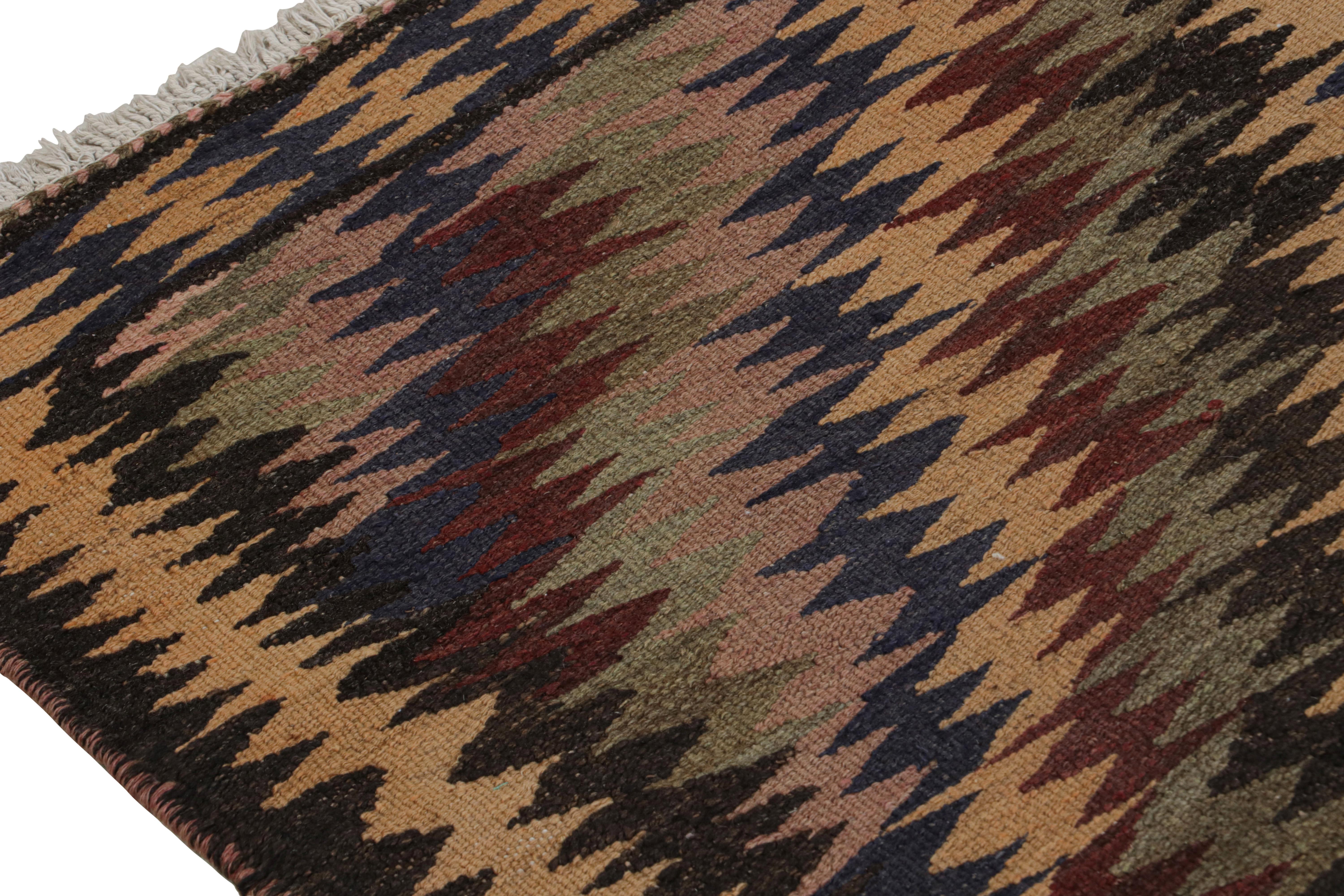 Hand-Woven Vintage Persian Kilim in Polychromatic Patterns, from Rug & Kilim For Sale
