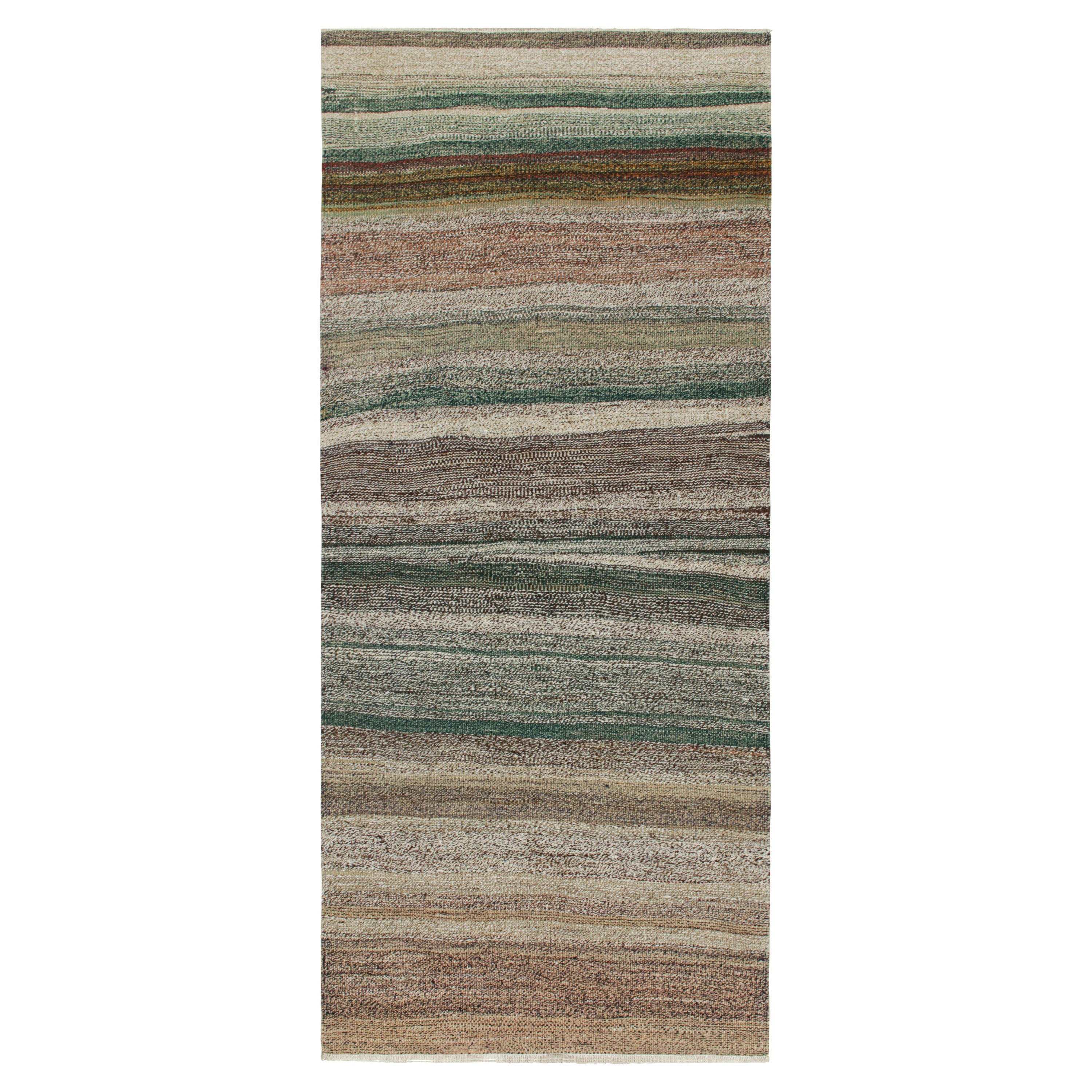 Kilim persiano vintage con striature policrome di Rug & Kilim in vendita
