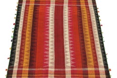 Kilim persiano vintage a strisce policrome di Rug & Kilim