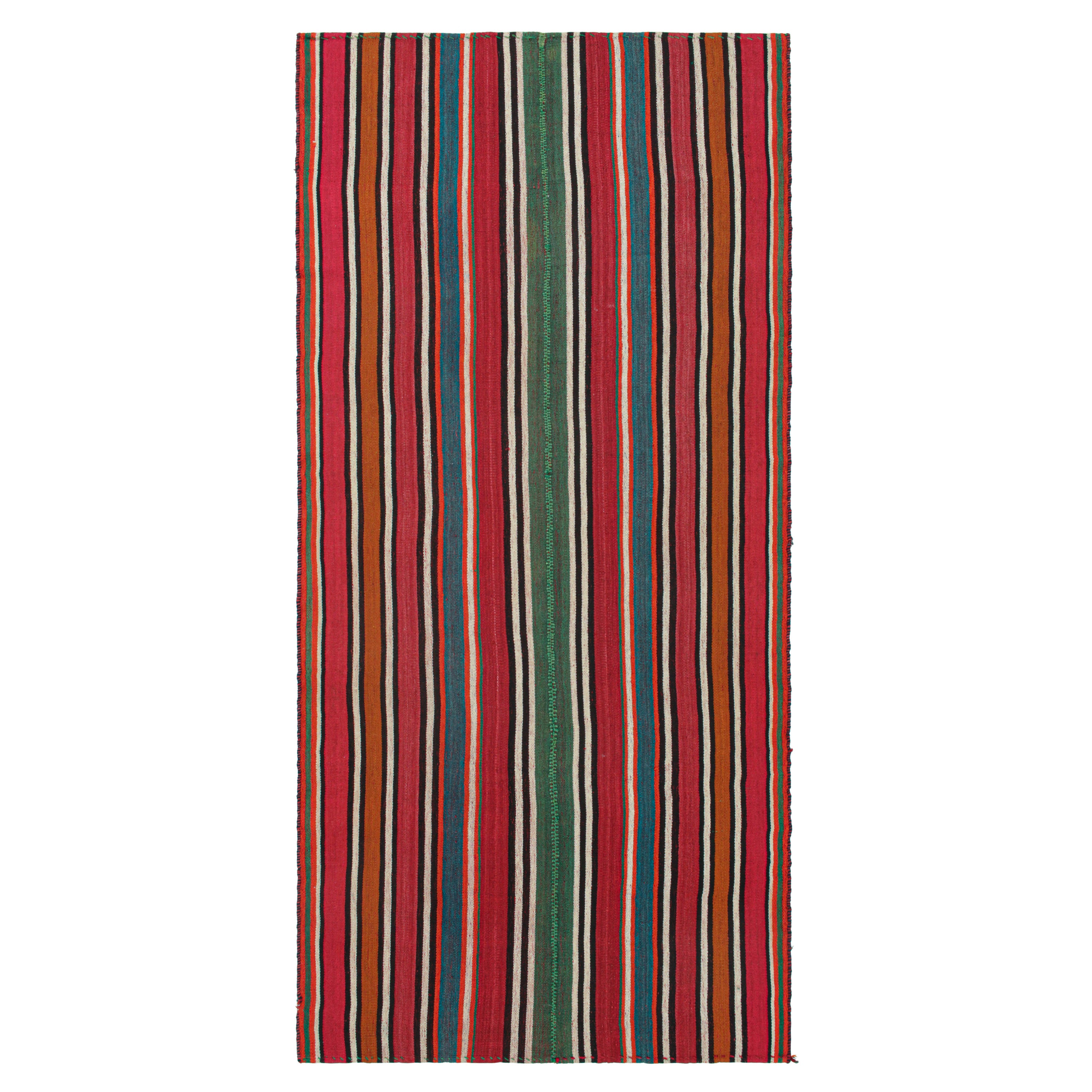 Persischer Kelim in polychromen Streifen von Teppich & Kilim