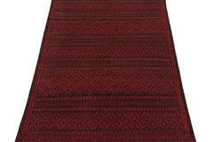 Vintage Persian Kilim in Red and Black Geometric Patterns by Rug & Kilim
