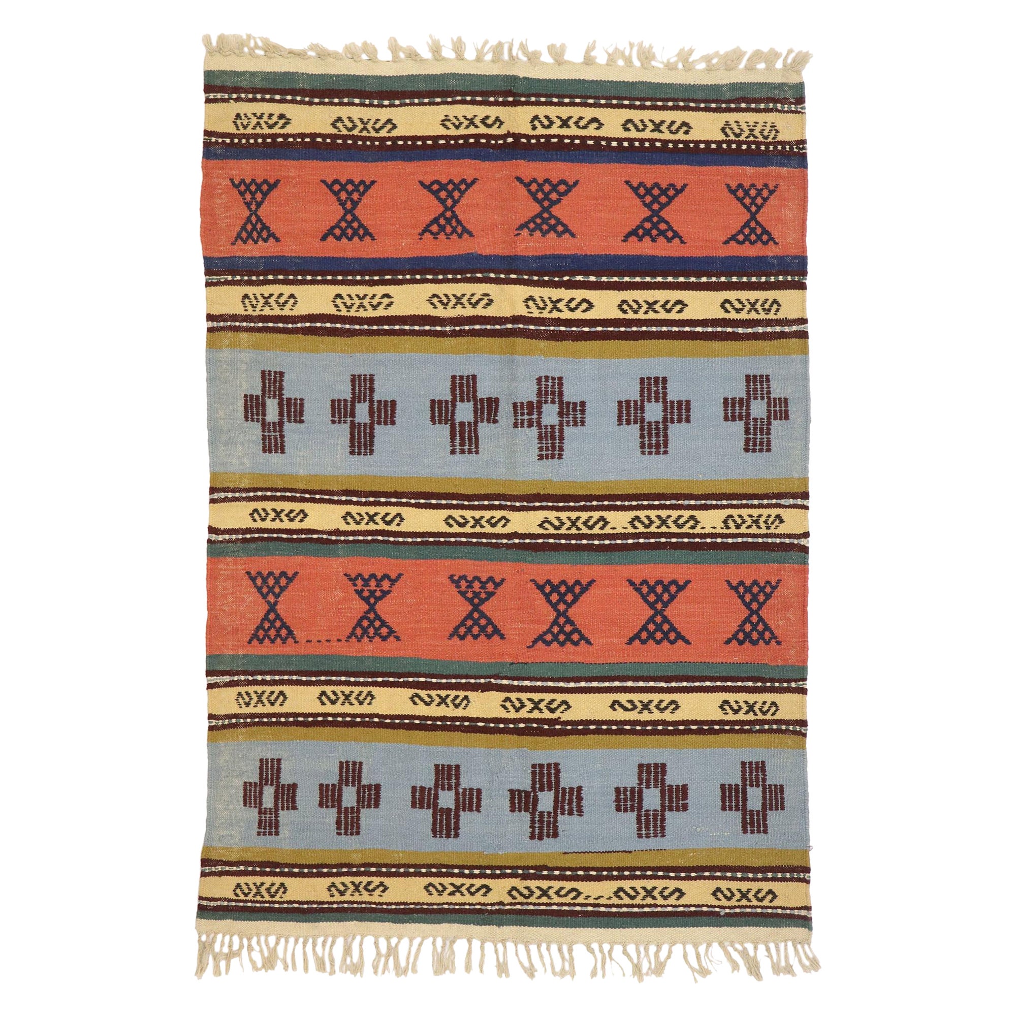 Rug & Kilim persiano d'epoca, Santa Fe contemporanea incontra il fascino moderno in vendita