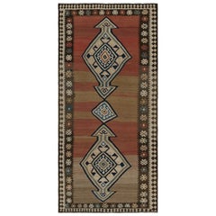 Vintage Persian Kilim rug in Brown, Red & Blue Tribal Patterns by Rug & Kilim