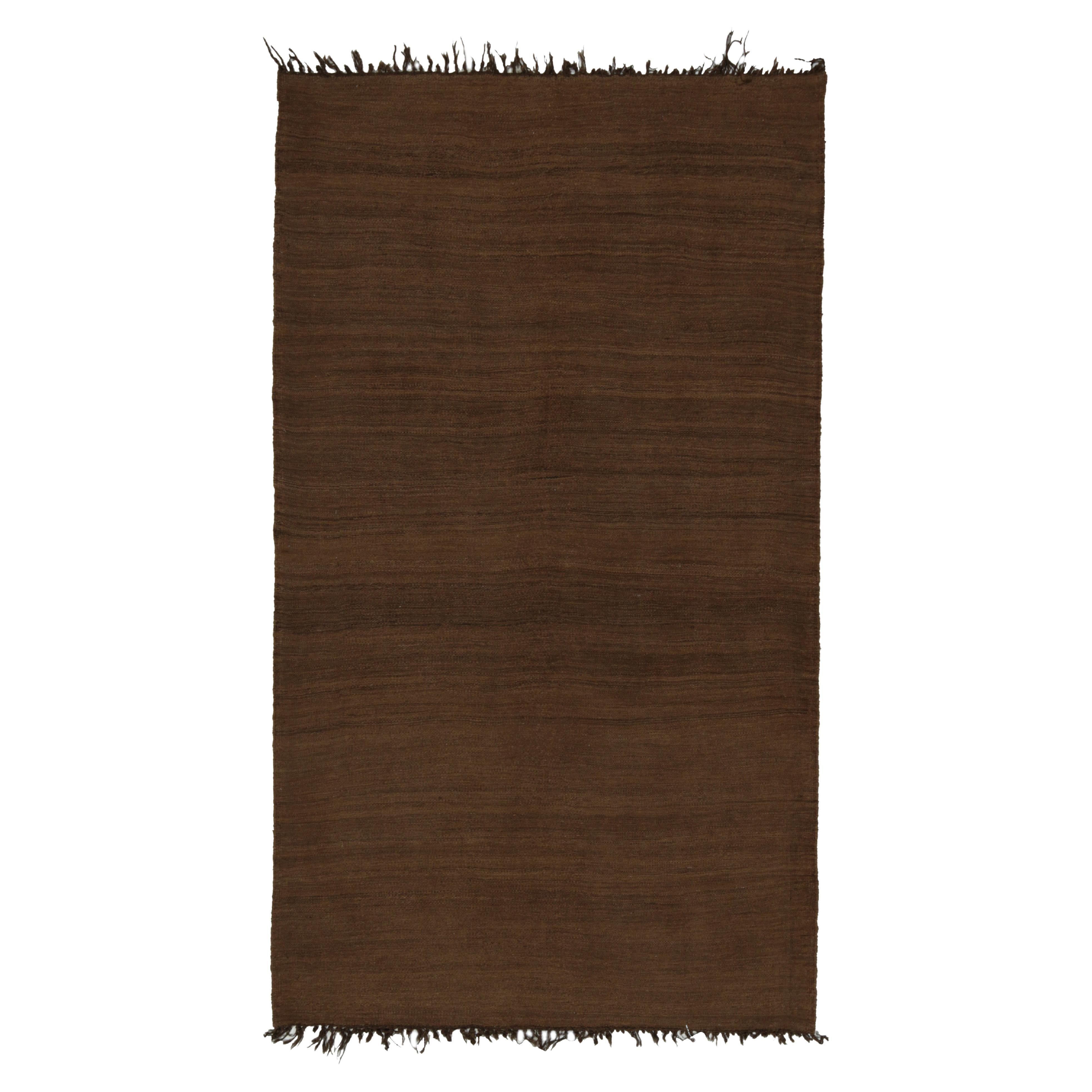 Persischer Kilim-Teppich in massivem Brown von Rug & Kilim