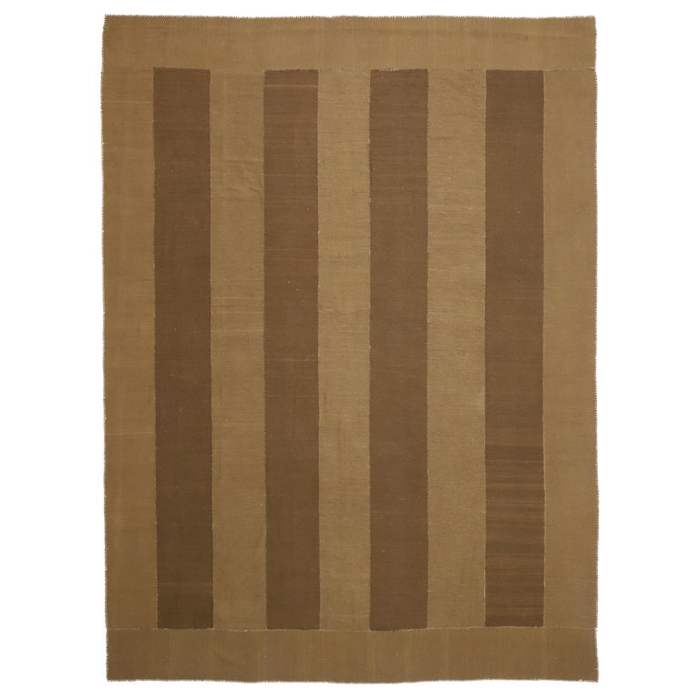 Vintage Persian Kilim Rug with Striped Pattern For Sale at 1stDibs
