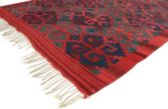 Tapis Kilim persan vintage avec style tribal moderne du nord-ouest