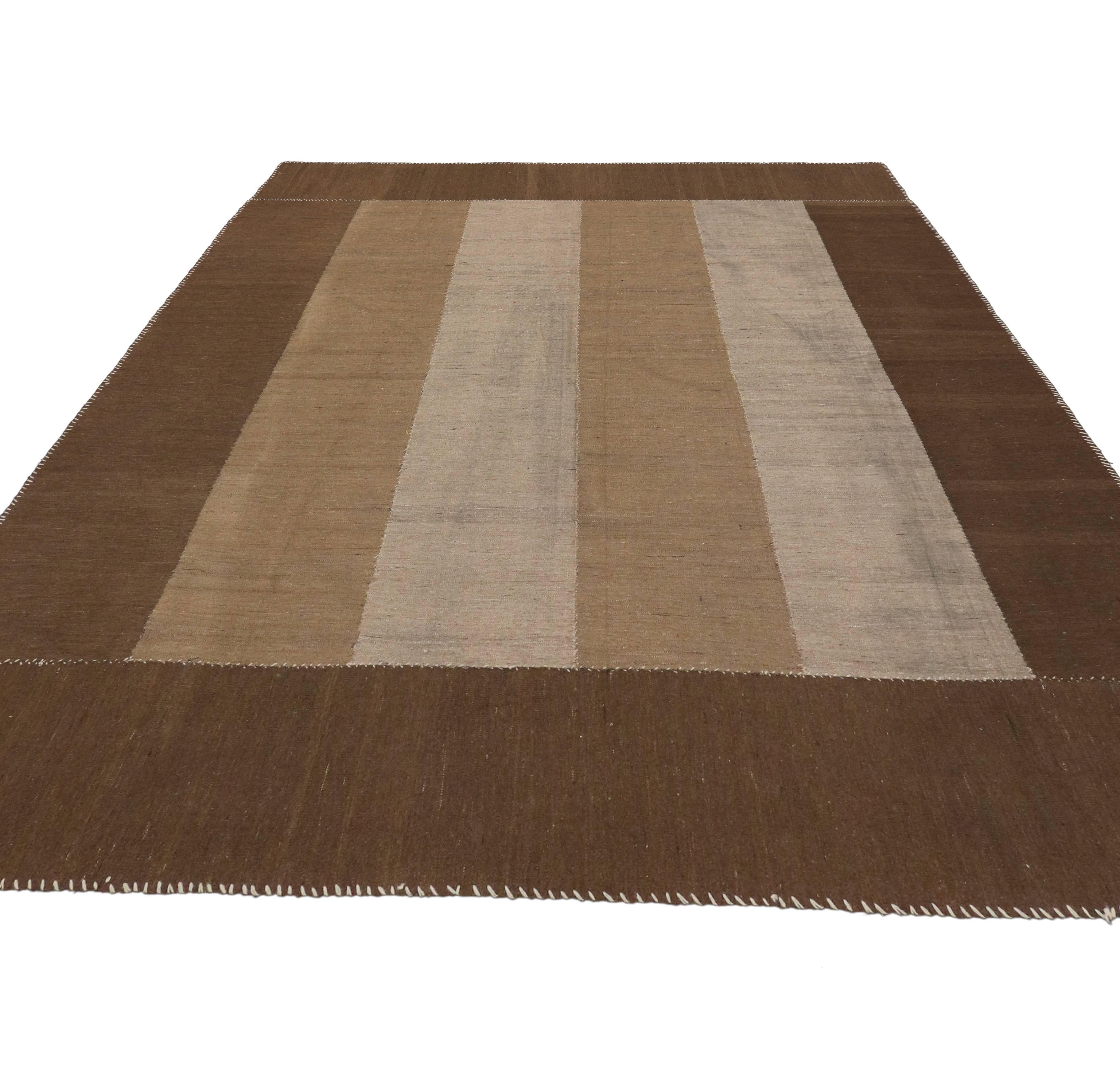 Hand-Woven Vintage Persian Kilim Rug with Modern Style