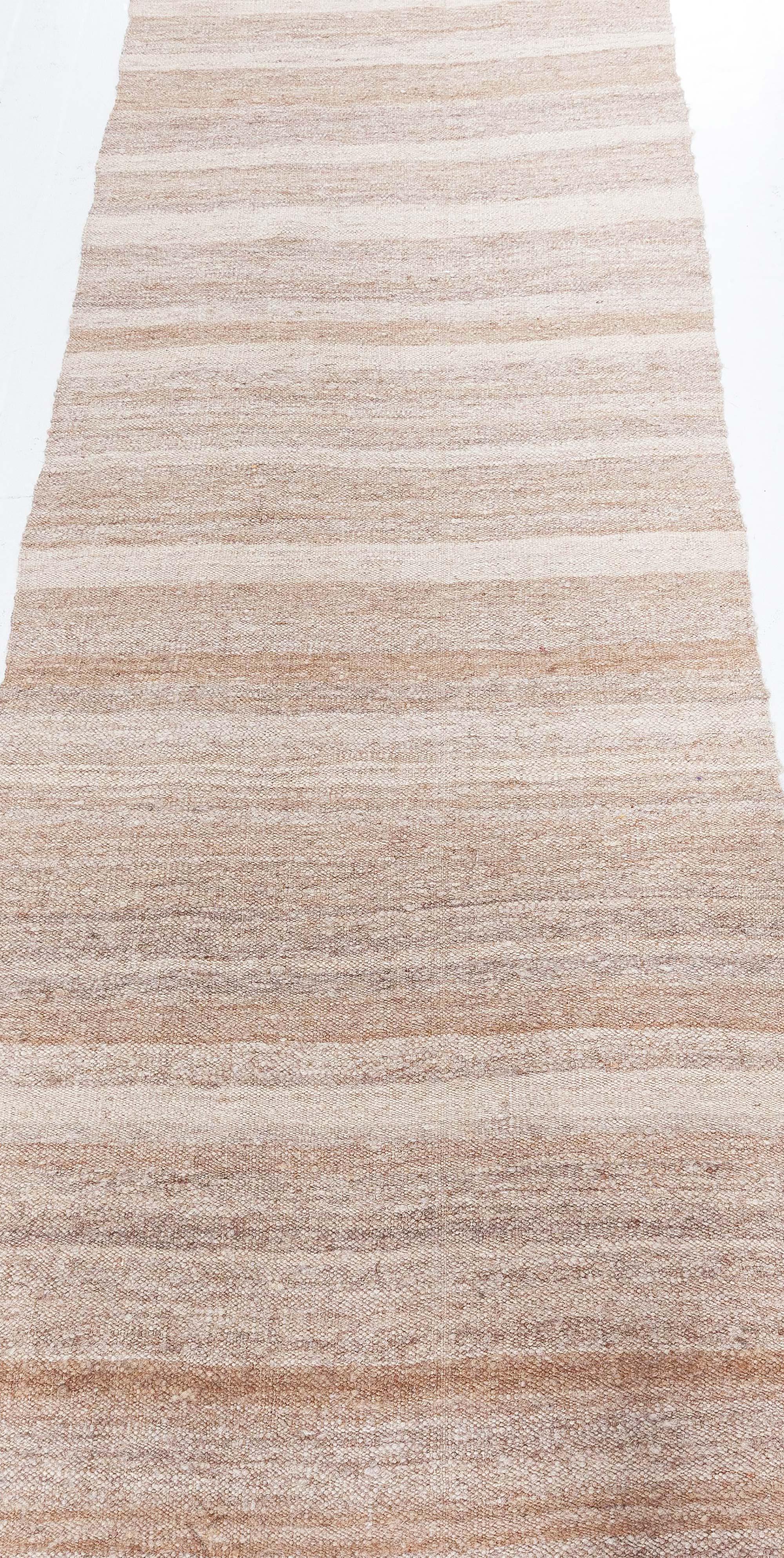 20th Century Vintage Persian Kilim Runner in Natural Tones Doris Leslie Blau For Sale