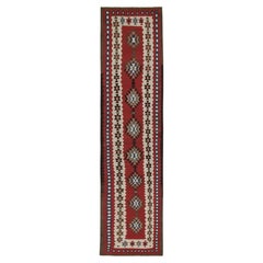 Vintage Persian Kilim Runner in Red with Medallion Patterns by Rug & Kilim