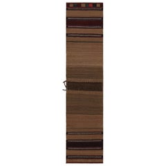 Vintage Persian Kilim Runner in Rich Brown With Stripes by Rug 
Kilim