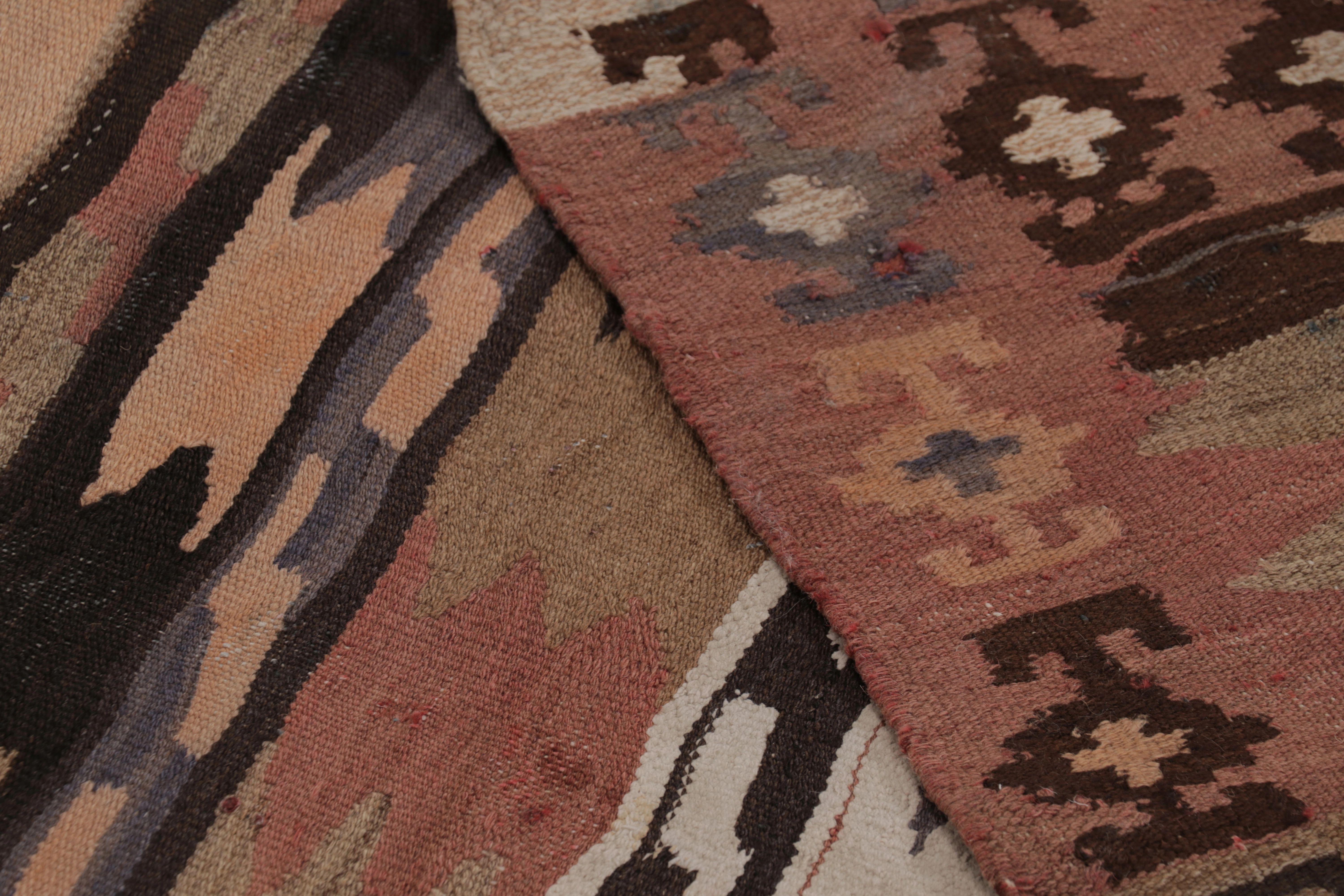 Vintage Persian Kilim Runner, Tribal Rug with Playful Chevrons - Rug & Kilim For Sale 2